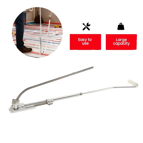 Lattialämmityksen tacker, korkealuokkainen alumiiniseos, pitää 55 naulaa, ergonomisesti muotoiltu kahva, kevyt rakenne