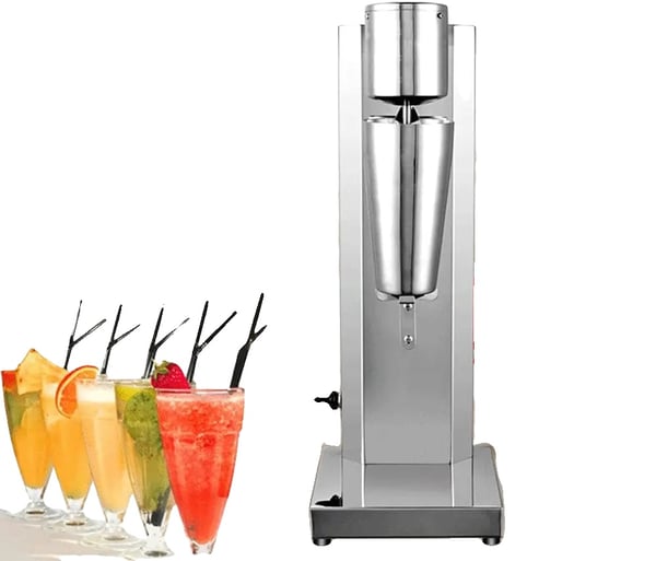 Milkshake Maker, Rustfrit Stål, Justerbar Hastighed,sort