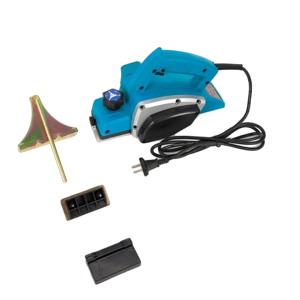 Elektrisk Høvl, 800W Effekt, 16000RPM Hastighed, 1-2mm Høvledybde, 28*7.6*16cm Dimensioner, Justerbar Dybde 1mm