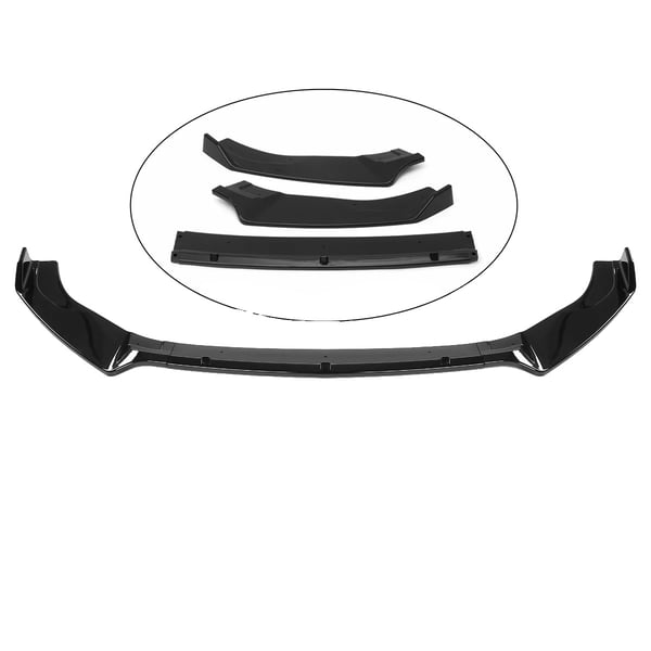 Front Bumper Lip Splitter, Materiale: Høj kvalitet PP, Dimensioner: 88 cm x 26 cm x 10 cm