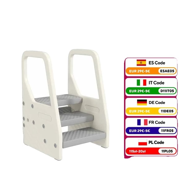 Børnestol, Højde 65,5 cm, Bredde 42 cm, Længde 43 cm, Justerbar, Monteringsmetode
