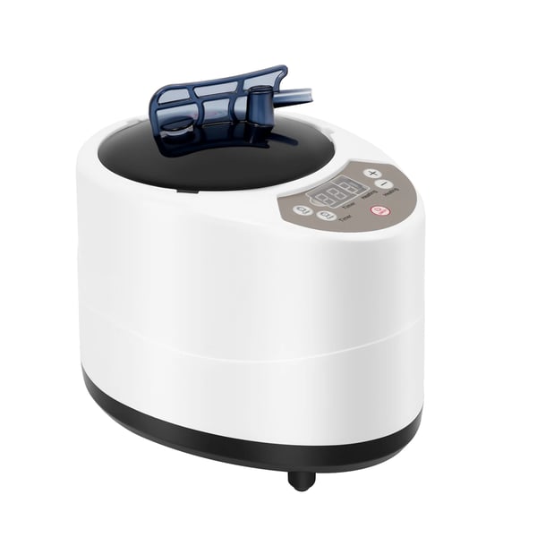 Ångbastu, 1000W Effekt, 0,66 Gallon Kapacitet, 220V Spänning, 5-95 min Timer, Anti-elektrisk Chock Säkerhet