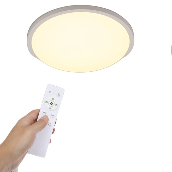 Loftlamper, Ultra-tyndt design, Energi effektiv,Varm Hvid, HVID, 38x38x1.7cm