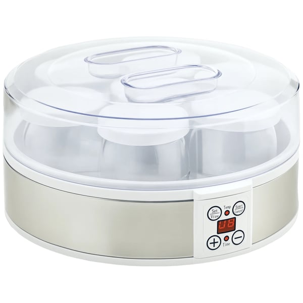 Yoghurtmaskine, 1260 ml Total Kapacitet, 20W Effekt, Timer 1-48t, Temperaturinterval 25-50°C, AC 220V-240V
