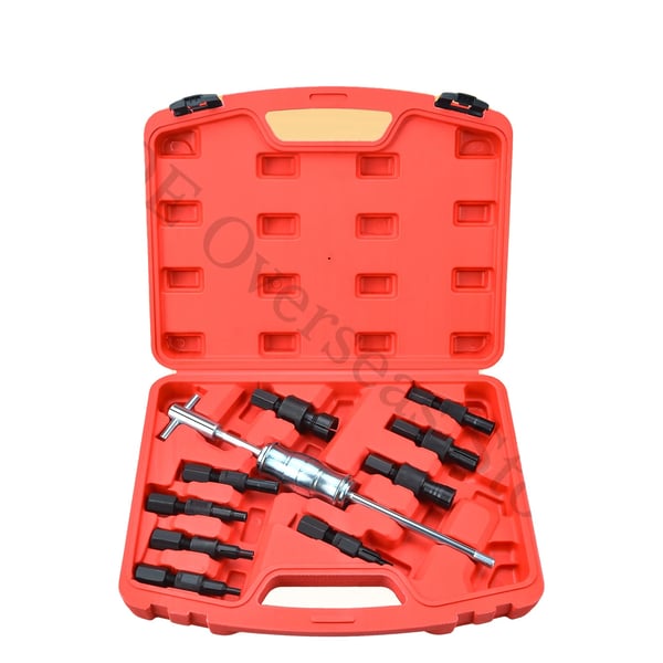 Sisäinen laakerinvetäjä, 10 kappaletta, vasaran pituus 105mm, akselin pituus 390mm, puristuskoko 8mm - 32mm, T-kahvasuunnittelu