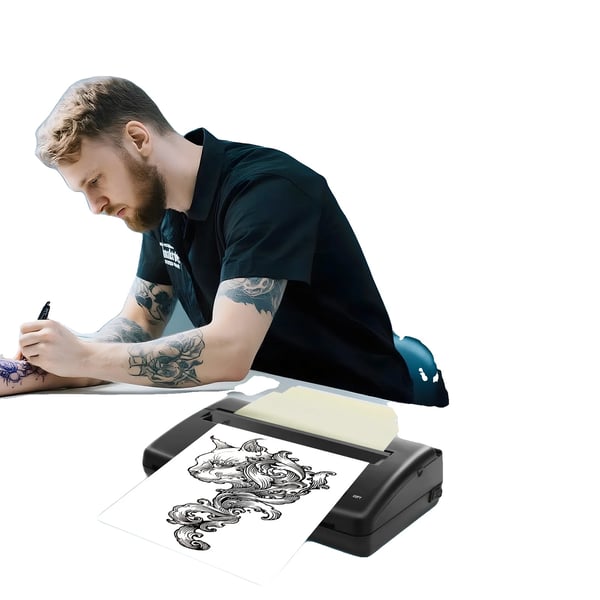 Tatuering Överföringsmaskin, Hög Precision Skanning, Användarvänlig Design,svart