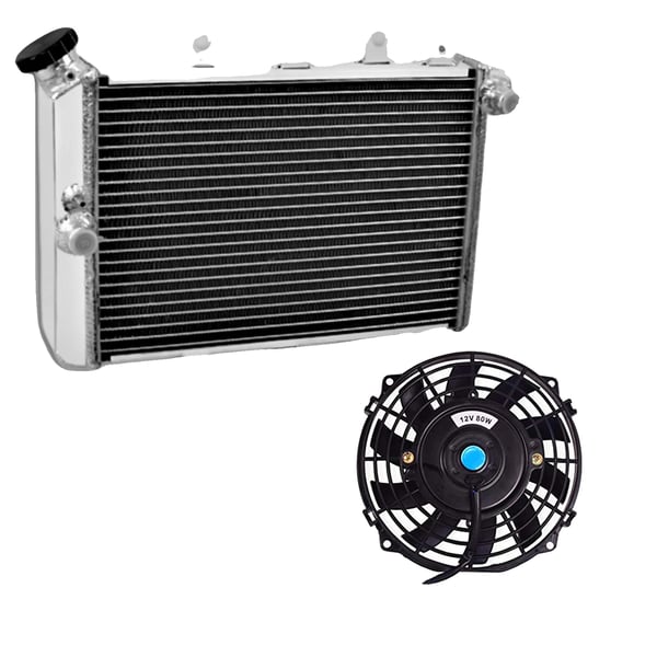 Motorcykel Racing Radiator, 58MM, Aluminium, Kompatibilitet med YAMAHA GRIZZLY 700/550/500, Forbedret Køleydelse, Direkte Pasform Design Motorcykel Racing Radiator, 58MM, Aluminium, Kompatibilitet med YAMAHA GRIZZLY 700/550/500, Forbedret Køleydelse, Direkte Pasform Design