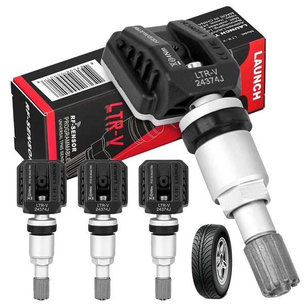 TPMS Sensor, 315MHz/433MHz Kompatibilitet, Høj Præcisionsydelse,4 stk Metal