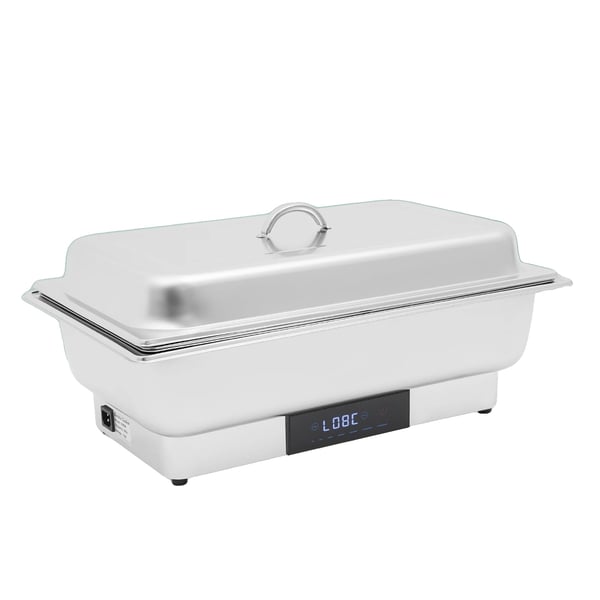 Chafing Dish, Elektrisk Värmeplatta, 9L Stor Matpanna, Rostfritt Stål, Touchscreen Kontroll, Tre Pannkapacitet