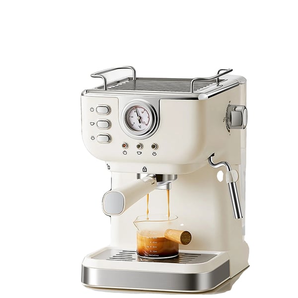 Kaffemaskine, 1050 watt, 1,5 liter, 20 bar tryk, Semi-automatisk, Kompakt design