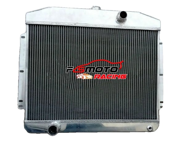 Aluminium Radiator, Kerne Størrelse 17.7" × 25.5", Samlet Størrelse 24.6" × 29.3", Øverste Udløb 1.5", Nederste Udløb 1.77"