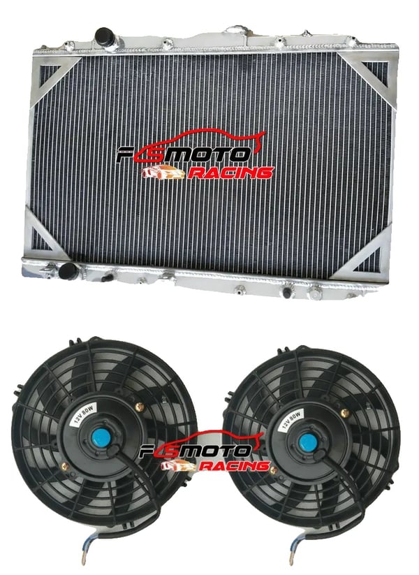 Radiator, Aluminiumkonstruktion, Passer til Minivan 1999-2004,hær grøn