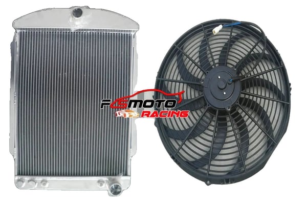 Radiator, Aluminium, Kerne Størrelse 17,3" x 21,2" x 2,2", Samlet Størrelse 20", Kompatibel med Chevy Bil Street Rod 1940-1941 Radiator, Aluminium, Kerne Størrelse 17,3" x 21,2" x 2,2", Samlet Størrelse 20", Kompatibel med Chevy Bil Street Rod 1940-1941