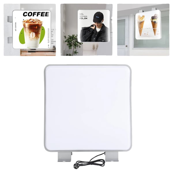 LED Reklam Ljuslåda, 16W Effekt, 250V Spänning, 60*60*14 cm Mått, 10000K Färgtemperatur, 1600lm Lumen Utgång