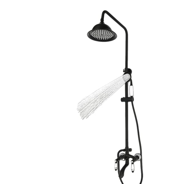Suihkujärjestelmä, messinki ja 304 ruostumaton teräs, korkeussäädettävä 78-115 cm, letkun pituus 1,5 m, veden lämpötila jopa 80℃