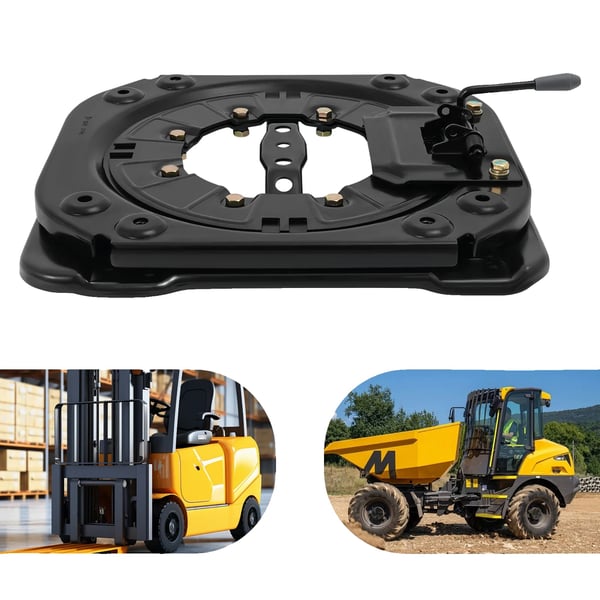 Svingbar bilsædebasis, 360° rotation, 130 kg belastningskapacitet, 3,0 mm stålplade, 4 låsepunkter, universel kompatibilitet