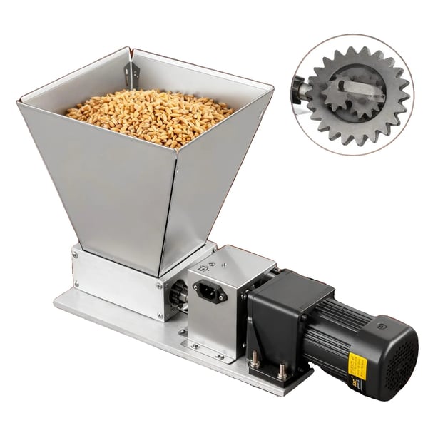 Elektrisk kornmølle, 60W effekt, 4L kapacitet, 220V spænding, 75rpm hastighed, rustfrit stål