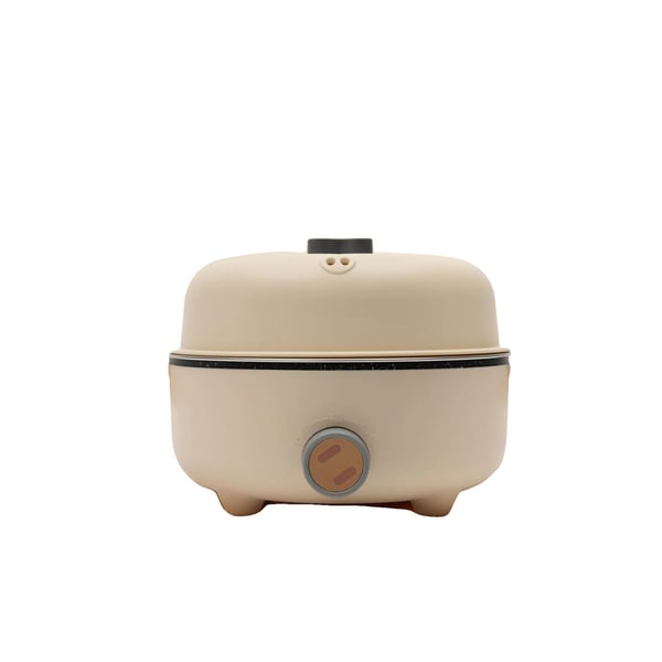 Elektrisk dampkoger, 1,5L kapacitet, 300W/600W effekt, dobbelt damplag, borddesign, knapbetjening