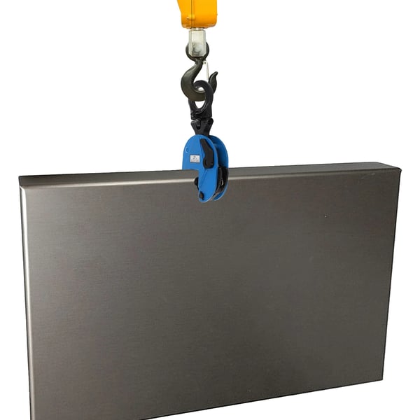 Vertikal Pladeklemme, Legeret Stål, Belastningskapacitet 2T, Kæbeåbning 0-25mm, Dimensioner 38x17x7cm, Nettovægt 7.6kg