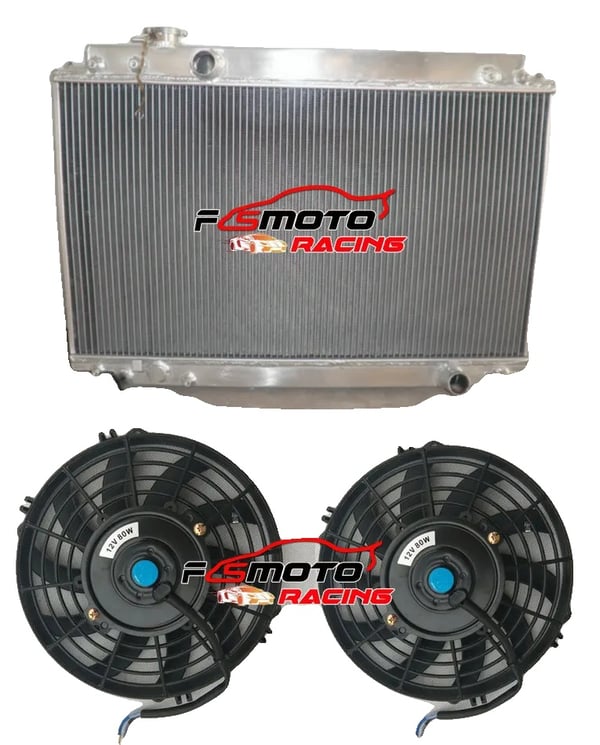 Aluminium Radiator, Kerne Størrelse H425mm x B741mm x D52mm, Samlet Størrelse H534mm x B750mm x D62mm, Indgang/Udgang Φ35mm (Φ1-1/2"), 2 Rækker Aluminium Radiator, Kerne Størrelse H425mm x B741mm x D52mm, Samlet Størrelse H534mm x B750mm x D62mm, Indgang/Udgang Φ35mm (Φ1-1/2"), 2 Rækker