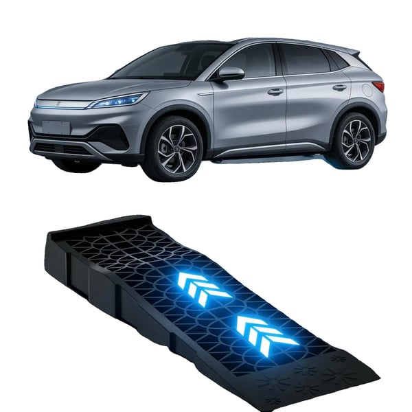Automotive Plast Ramp, Belastningskapacitet 3T, Maksimal Højde 70mm, Tiltvinkel 8.6°, Dimensioner 69.8x20x7.8cm, Antal Stykker 2