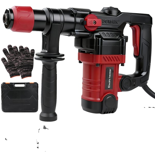 Rivningshammare, 1300 Watt, 6 Joules Slagenergi, 0-920 RPM Hastighet, SDS-Plus Kompatibilitet, Vibrationsdämpande Handtag