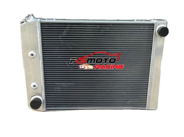 Radiator, Aluminium, Kerne Størrelse 495mm x 425mm x 52mm, Samlet Størrelse 640mm x 435mm x 70mm, Indløb Størrelse 45mm, Udløb Størrelse 38mm