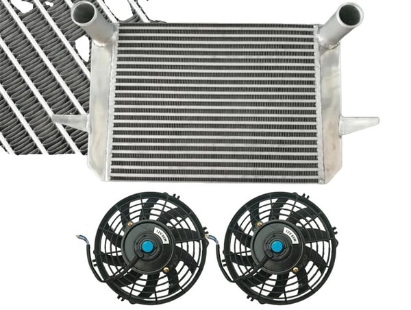 Front Mount Intercooler, Aluminium Material, Kerne Størrelse 560mm x 439mm x 70mm, Designet til FORD SIERRA ESCORT RS500 COSWORTH