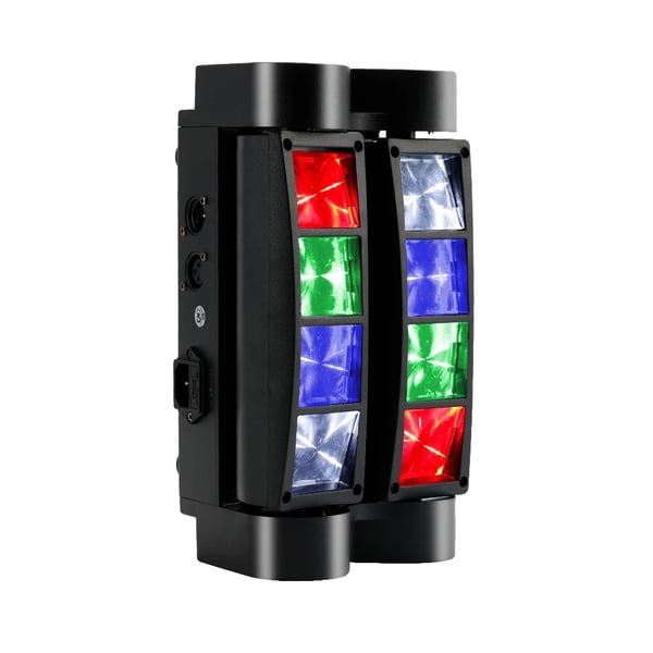 Bevægelseshovedlys, 80W Effekt, 28 cm Dimensioner, 540° Pan, 120° Tilt, 2000-82000 Lumen Flux
