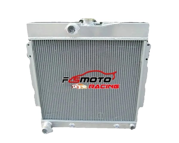Radiator, Aluminium Materiale, Kerne Størrelse 538mm x 460mm x 42mm, Samlet Størrelse 654mm x 600mm x 146mm, Indløbs/Udløbs Diameter 38mm