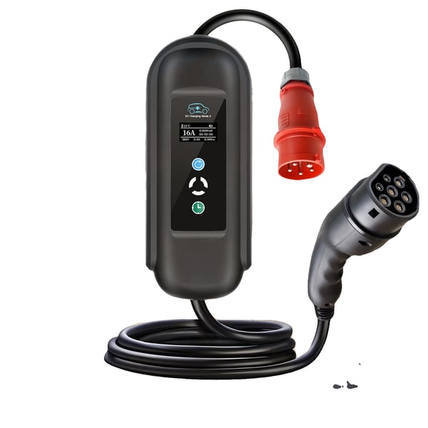 Bærbar EV-lader, Type 2 stik, Brugervenlig timer,Type2