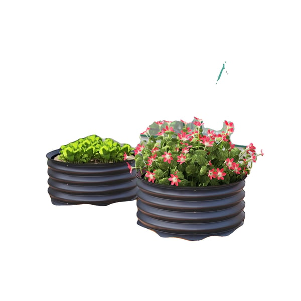 Kohotettu kasvilava, teräsmateriaali, 72 x 36 x 30 tuumaa, 12 kuutiojalkaa kapasiteettia, helppo koota, sopii erilaisille kasveille