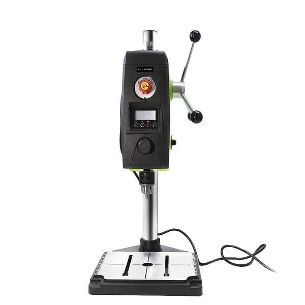 Søjleboremaskine, 220V, Børstet Motor, LCD Skærm, Laserfokus, Mekanisk Skift