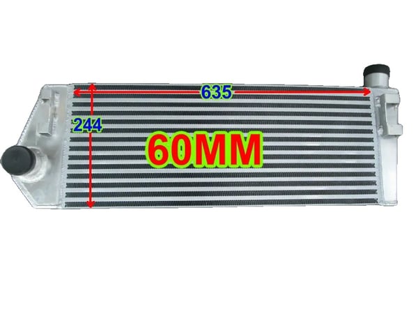 Intercooler, Legeret aluminium, Forbedret køleeffektivitet, Renault Megane II kompatibilitet, Frontmonteret design, Holdbar konstruktion