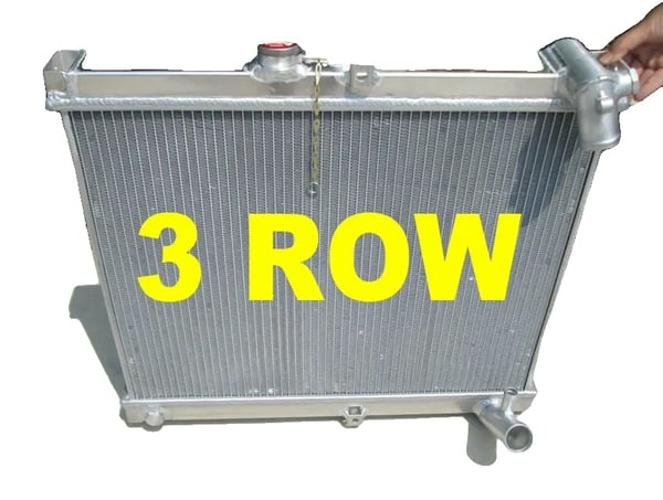 Radiator, Aluminium, Kerne Størrelse 430mm x 558mm x 56mm, Samlet Størrelse 515mm x 580mm x 60mm, Kompatibilitet til Mazda RX-7 FC3S Serie 4