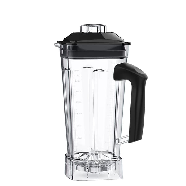 Blenderbeholder, 2L kapacitet, BPA-FRI plast, rustfrit stål blade, kompatibel med T5200 og G5200 blendere, fødevaresikker gummilåg