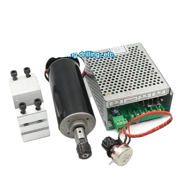 Spindelmotor, 500W, 12-100VDC, 12000 omdr./min, Diameter 52mm, Maksimal moment 0.5N.m