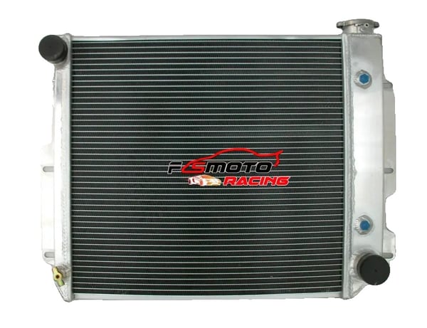 Aluminium Radiator, Kerne Størrelse: 17-1/2" H x 18-1/4" B x 2-1/4" D, Samlet Størrelse: 18" H x 26" B, Øverste Indgang: 1-1/2"