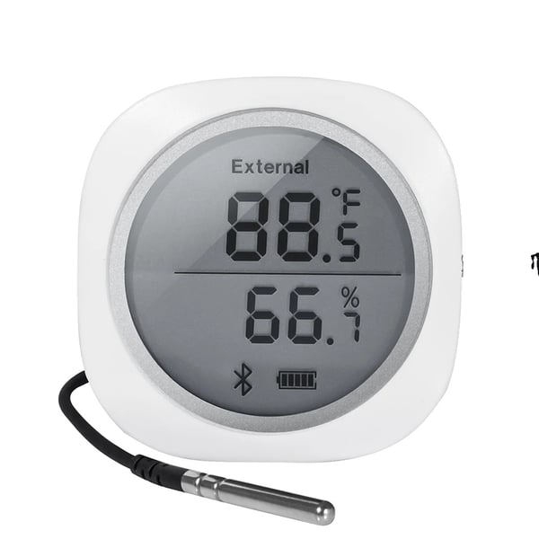 Trådløs Termometer & Hygrometer, Bluetooth-forbindelse, Bred måleområde, Brugervenlig digital skærm