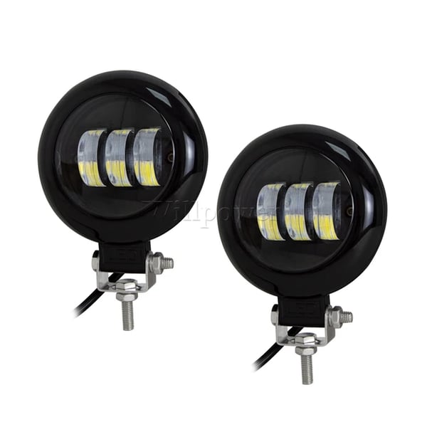 LED-projektoripäävalo, tulvavalokeila, säänkestävä,Pyöreä Musta