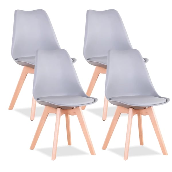 Spisestol, Moderne Design, Komfortabel Polstret Sæde,4PCS