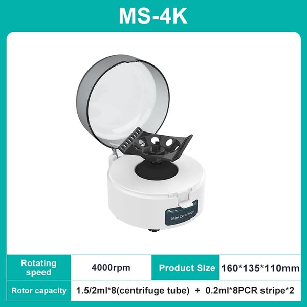 Sentrifugikone, nopea toiminta, kompakti muotoilu, 4K (4000 rpm), EU-pistoke