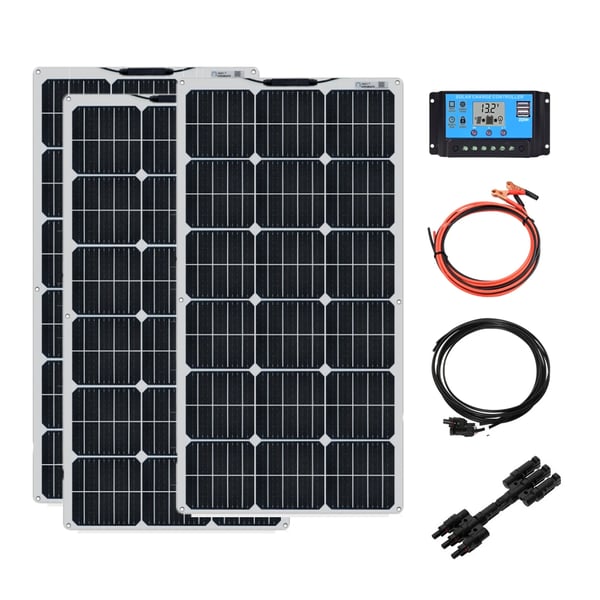 Aurinkopaneeli, joustava muotoilu, korkea tehokkuus,300W Kit
