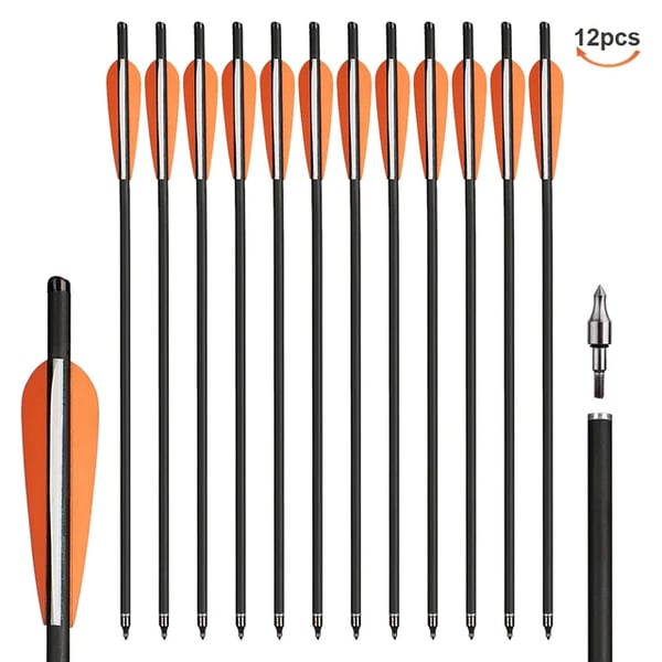 Pilar, Lätt Kolfiber, Hållbar Fjäderdesign,12st 20tum ELLER