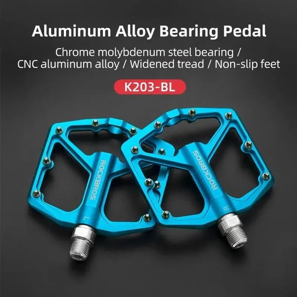 Cykelpedaler, ultralätt design, halkfria egenskaper, K203-BL