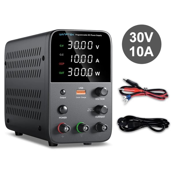 DC-virransyöttö, säädettävä jännite, automaattinen kytkentä,WPS3010H