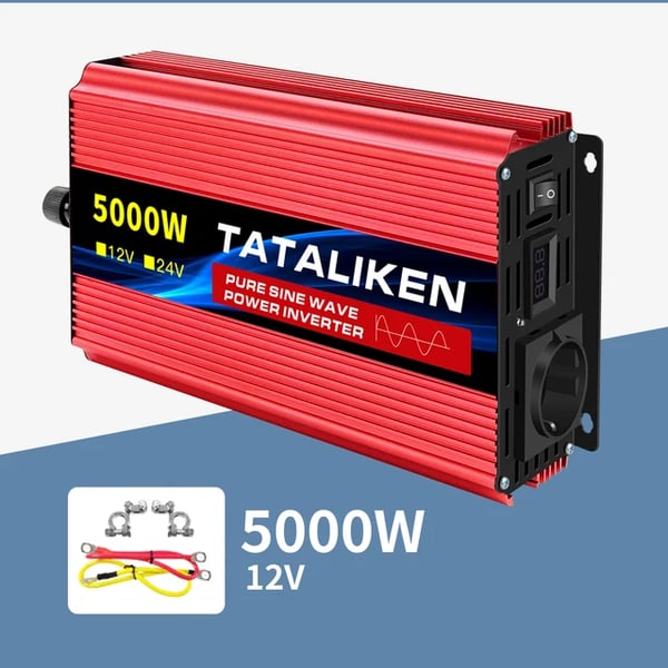 Växelriktare, DC-AC-omvandling, LED-display, europeisk-a, 12V50HZ-a, 5000W EU