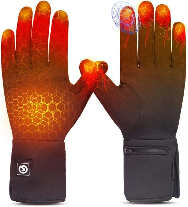 Opvarmede handskeforinger, genopladeligt batteri, komfortabel pasform,L-a, S13-c