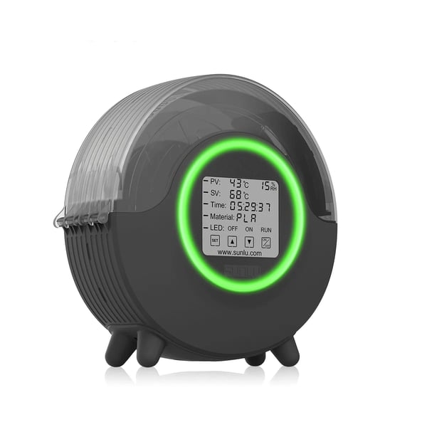 Filament Tørrer, 360° Omkring Varme, Touch Skærm Kontrol,S2-Tørretumbler-Sort