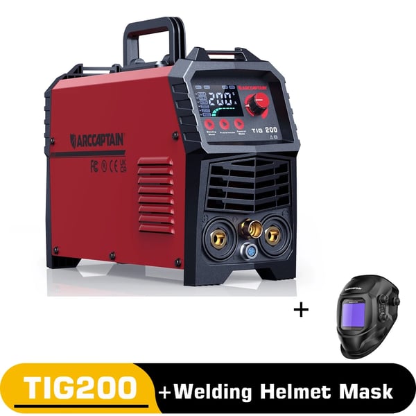 TIG-hitsauslaite, 2-in-1-toiminto, LED-digitaalinäyttö, TIG200-2